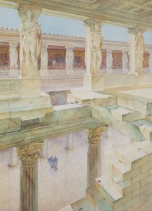 Studio di un tempio romano da Georges Paul Chedanne